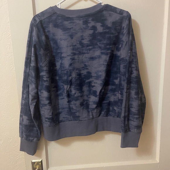 Athleta farallon cropped crewneck size medium navy - Picture 7 of 8
